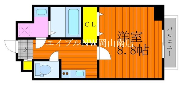 西大寺町・岡山芸術創造劇場ハレノワ前駅 徒歩3分 5階の物件間取画像